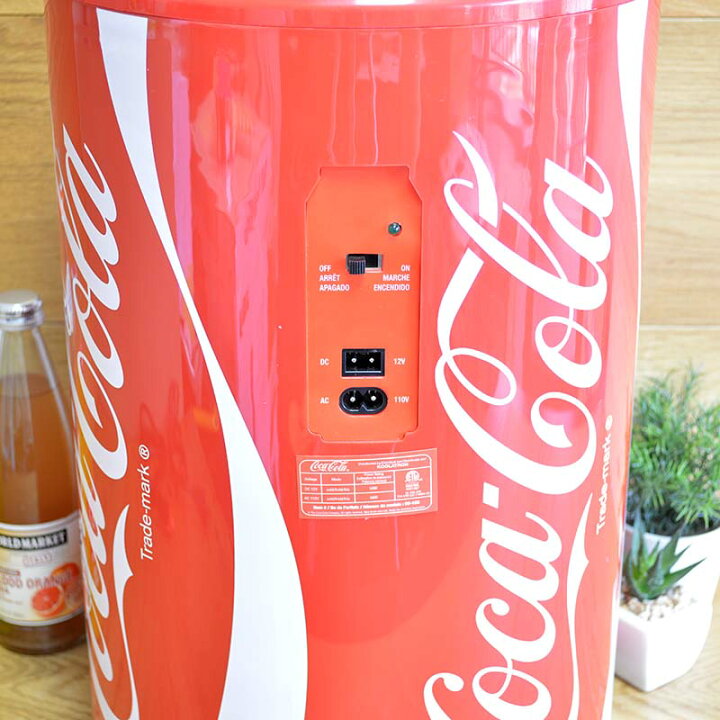 楽天市場】コカ・コーラ 冷蔵庫 保冷庫 車の中でも使える 缶型タイプ 