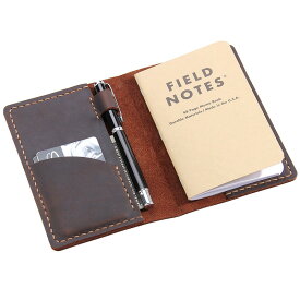 ノート用レザーカバー ハンドメイド ビンテージレザー 9×14cm モレスキン カイエ ジャーナル POCKET ポケットサイズ Leather Journal Cover for Field Notes, Moleskine Cahier Cover, Handmade Vintage Leather Cover for 3.5" x 5.5" Notebooks