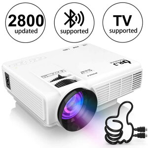 vWFN^[ ~j RpNg ő170C` DR. J Professional HI-04 1080P Supported Mini Projector with 170" Display - 40,000 Hours LED Full HD Video Projector, Compatible with HDMI,USB,SD Ɠd
