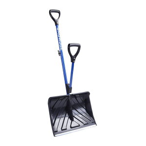 Ⴉ XRbv bZ A~ 46cm Sy p Snow Joe SHOVELUTION SJ-SHLV01 18-IN Strain-Reducing Snow Shovel w/Spring Assisted Handle
