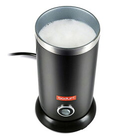 電動 ミルク泡だて器 最大300ml フローサー フォーマー ボダム ブラック カフェラテ カプチーノ Bodum 11870-01US Bistro Electric Milk Frother 家電