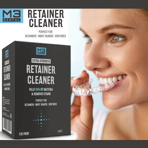 e[i[ }EXs[X N[i[ ^ubg 120 E p ACi[ CrUC ` N[jO M3 Naturals Retainer and Denture Cleaning Tablets for Invisalign Mouth Guard Night Guard and Removabl