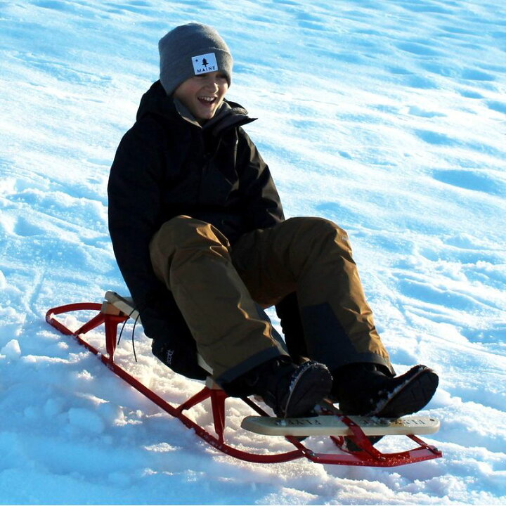 ソリ スライダー スチール Wood Runner Sled ウッド Steering アウトドア 木 Slider Snow Flexible Flyer Steel Metal