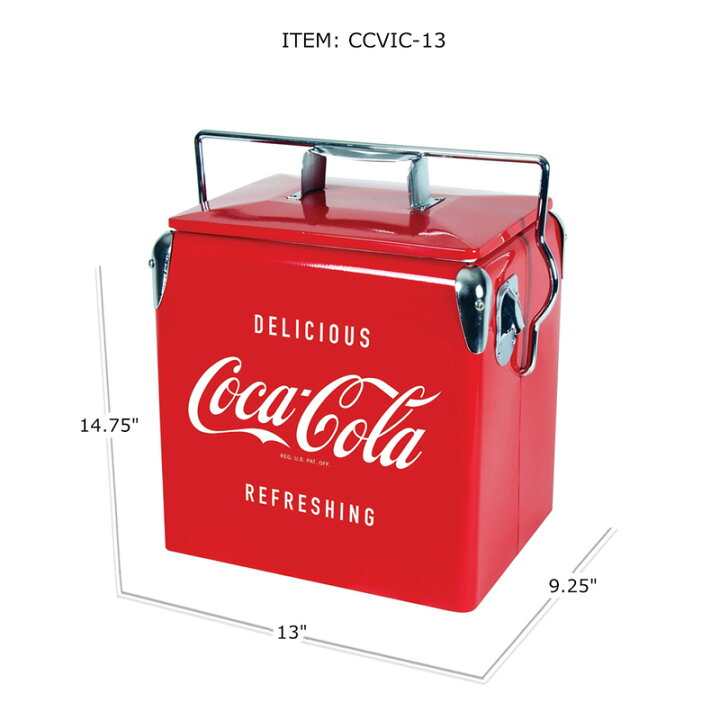 楽天市場】コカコーラ クーラーボックス 最大18缶 13L レトロ Coca 