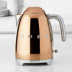�d�C�P�g�� 1.6L �X���b�O �E�C���A���Y�E�\�m�} �� �J�b�p�[ �R�b�p�[ Smeg Basic Electric Kettle, Copper KLF03RGUS �Ɠd