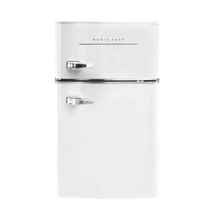 楽天市場】冷蔵庫 冷凍庫付 レトロ 2ドア コンパクト 90L Magic Chef 