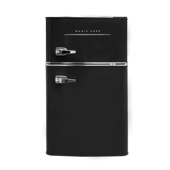楽天市場】冷蔵庫 冷凍庫付 レトロ 2ドア コンパクト 90L Magic Chef 