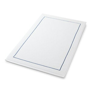 oX}bg 51×86cm I[KjbNRbg Crate and Barrel Haven Blue Organic Bath Mat 20"x34"