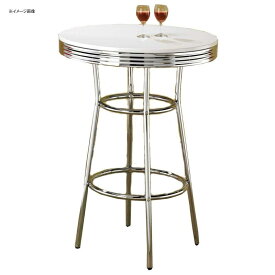 バーテーブル 丸型 パブテーブル クロム ホワイト レトロ アンティーク ビンテージ Cleveland 50's Soda Fountain Bar Table Chrome and White