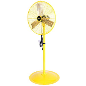 ��@ �����ő�188cm ������ �C�G���[ ���F �X�^�����[ STANLEY ST-24P High Velocity Pedestal Fan 24 Yellow, Black �Ɠd