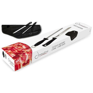 npiCt CxR XeX 36.5cm _ npJo[t n  vV[g Ham Carving Knife with Honing Steel and Ham Cover - Professional Set for Slicing Serrano, Ib_rico Ham & Italian Prosciutto