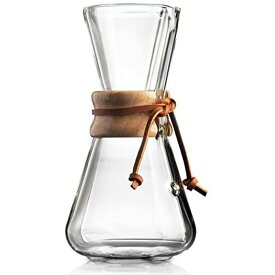 ケメックス ハンドブローシリーズ コーヒーメーカー 手作り ハンドメイド ハンドブロウ ガラス ウッド 木 Chemex HANDBLOWN SERIES Wood Collar Glass Coffee Maker