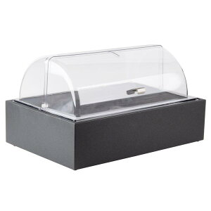 fBXvCX^h ؐ Ebh ~v[g ANt^t P[X ubN JtF Xg oCLO rbtF Vollrath Cubic Black Food Display Platter with Clear Lid 922SLABCVRKT