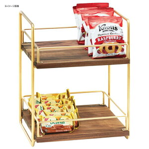 fBXvCX^h I p^ 2i ^J bN ؐv[g CU[ JtF Vbv G Cal-Mil 3704-2-46 Mid-Century Wood and Brass Two Tier Merchandiser 2113704246