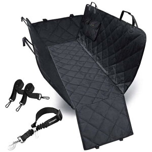 ybgp J[V[gJo[ nbN h ϋv  o  URPOWER Dog Seat Cover Car Seat Cover for Pets 100%Waterproof Pet Seat Cover Hammock 600D Heavy Duty Scratch Proof Nonslip Durable Soft Pet Back Seat Covers for Car