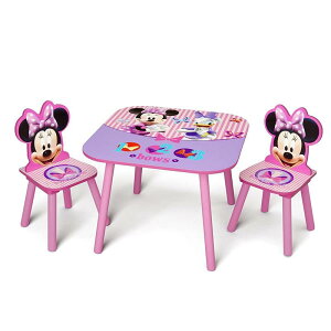 qp e[u `FA[ ~j[}EX fBYj[ ֎q c Delta Children Kids Table and Chair Set (2 Chairs Included), Disney Minnie Mouse