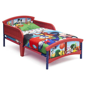 �q���p �x�b�h �v���X�`�b�N�� �~�b�L�[�}�E�X �h�i���h �f�B�Y�j�[ �c�� Delta Children Plastic Toddler Bed, Disney Mickey Mouse