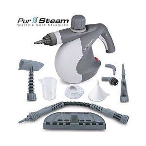 �X�`�[���N���[�i�[ �n���f�B �X�`�[�}�[ �A�N�Z�T���[9�� PurSteam World's Best Steamers Chemical-Free Cleaning PurSteam Handheld Pressurized Steam Cleaner with 9-Piece Accessory Set Purpose and Multi-Surface All Natural, Anthracite 