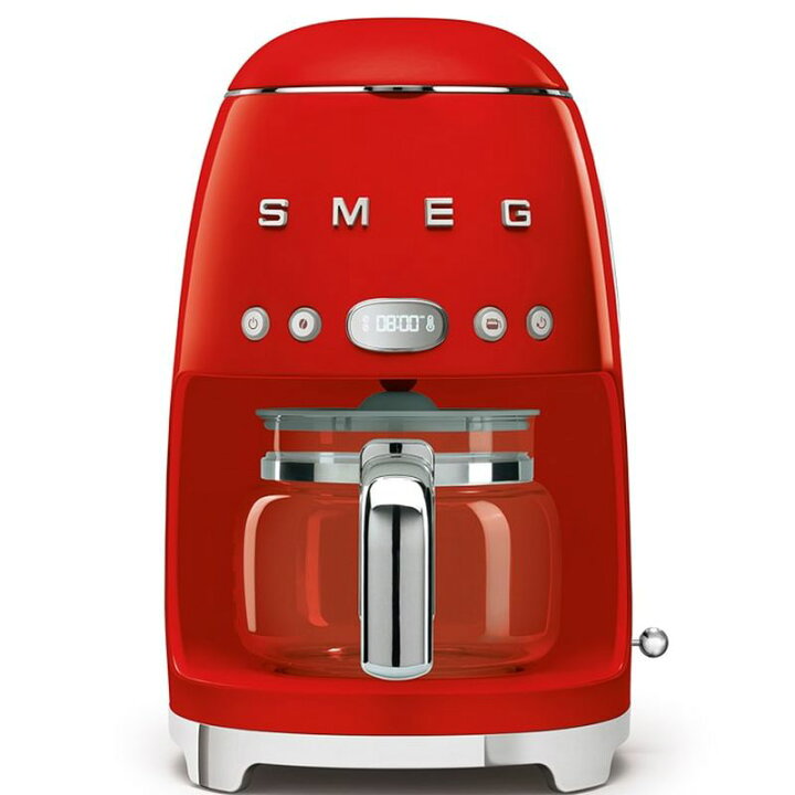 Quiet ChallengeSmeg DCF02US 50年代 レトロスタイル クリーム ドリップフィルター コーヒーメーカー Smeg