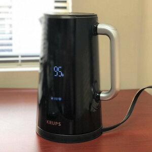 dCPg 1.7L MȂȂ x XeX ubN  NbvX KRUPS BW801852 Smart Temp Digital Kettle Full Stainless Interior and Safety Off, 1.7-Liter, Black Ɠd