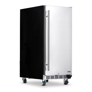 �S�V��^ �①�� �r���g�C�� �ő�90�� �L���X�^�[�t �X�e�����X ���O�ݒu NewAir 15�h Built-in 90 Can Outdoor Beverage Fridge in Weatherproof Stainless Steel �Ɠd