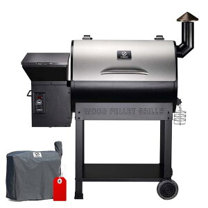 ybgp O dCX[J[ @ x XeX o[xL[ [Xg xCN Z GRILLS ZPG-7002E 2020 Upgrade Wood Pellet Grill & Smoker, 8 in 1 BBQ Grill Auto Temperature Control, inch Cooking Area, 700 s