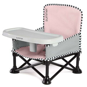 �q���p �܂��݃C�X Summer Pop �en Sit SE Booster Chair, Sweet Life Edition, Bubble Gum Color ? Booster Seat for Indoor/Outdoor Use ? Fast, Easy and Compact Fold