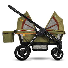 ワゴン ベビーカー UPF 50+ キャノピー ドリンクホルダー ポケット付 丈夫なタイヤ Evenflo Pivot Xplore All-Terrain Stroller Wagon Gypsy
