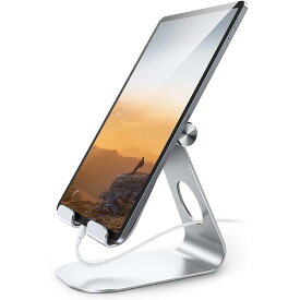 タブレットスタンド 調整可能 Tablet Stand Adjustable, Lamicall Tablet Stand : Desktop Stand Holder Dock Compatible with Tablet Such as iPad Pro 9.7, 10.5,12.9 Air Mini 4 3 2, Kindle, Nexus, Tab, E-Reader (4-13'') - Silver