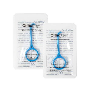 ACi[ [o[ 2Zbg }EXs[X O CrUC Clear Aligner Removal Tool by ORTHOKEY - Invisible Removable Braces - QTY 2 Blue