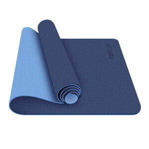 K}bg 183×61 6mm TPE L[Xgbvt g[jO TOPLUS Yoga Mat - Classic 1/4 inch Pro Yoga Mat Eco Friendly Non Slip Fitness Exercise Mat with Carrying Strap-Workout Mat for Yoga, Pilates and Floor Exercises