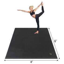 ヨガマット 広い 大きい 183×122 厚さ7mm トレーニング Gxmmat Large Yoga Mat 72"x 48"(6'x4') x 7mm for Pilates Stretching Home Gym Workout, Extra Thick Non Slip Anti-Tear Exercise Mat, Use Without Shoes