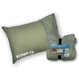 キャンプピロー ラージサイズ 耐水シェル コットン リバーシブルカバー付 低反発 Klymit Drift Camping Pillow, Reversible Cover for Travel and Sleep, Shredded Memory Foam Comfort with Durable Shell