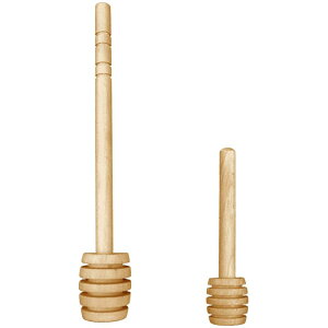 nj[fBbp[ 2TCYZbg ݂͂ T[o[  _ 2 Pack Mini Wooden Honey Dipper Sticks