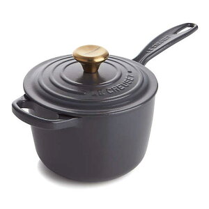 \[Xp Ў t^t 1.7L O[ 胂f N[[ N[ Crate and Barrel Le Creuset Signature 1.75-Qt. Graphite Grey Saucepan with Lid