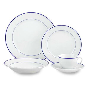 fBi[EFA H u[oh tX AsR ECAYE\m}胂f Williams-Sonoma Apilco Tradition Blue-Banded Porcelain Dinnerware Collection