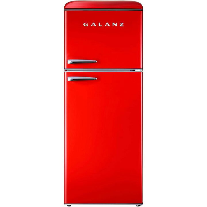 楽天市場】冷蔵庫 冷凍庫 280L 2ドア レトロ Galanz GLR10TRDEFR Retro 