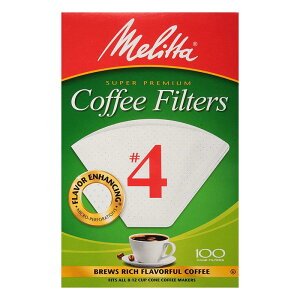 R[ R[q[tB^[ 8`12Jbv 600 ^ zCg Melitta #4 Cone Coffee Filters, White, 100 Count (Pack of 6)