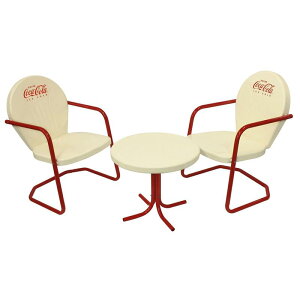RJR[ ^ e[u `FA Zbg N[ g LEIGHCOUNTRY Coca-Cola Vanilla Retro Bistro Set CP 98016