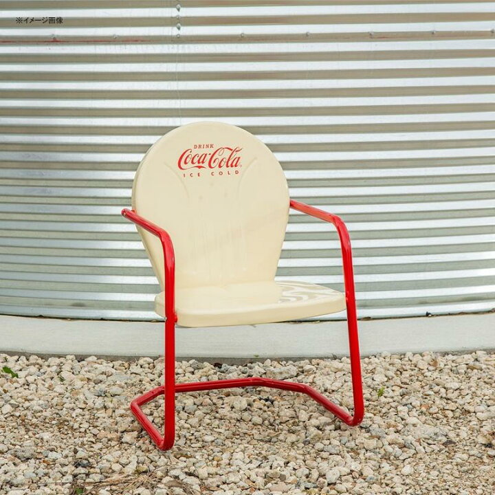 楽天市場】コカコーラ メタル テーブル チェア セット クリーム レトロ 