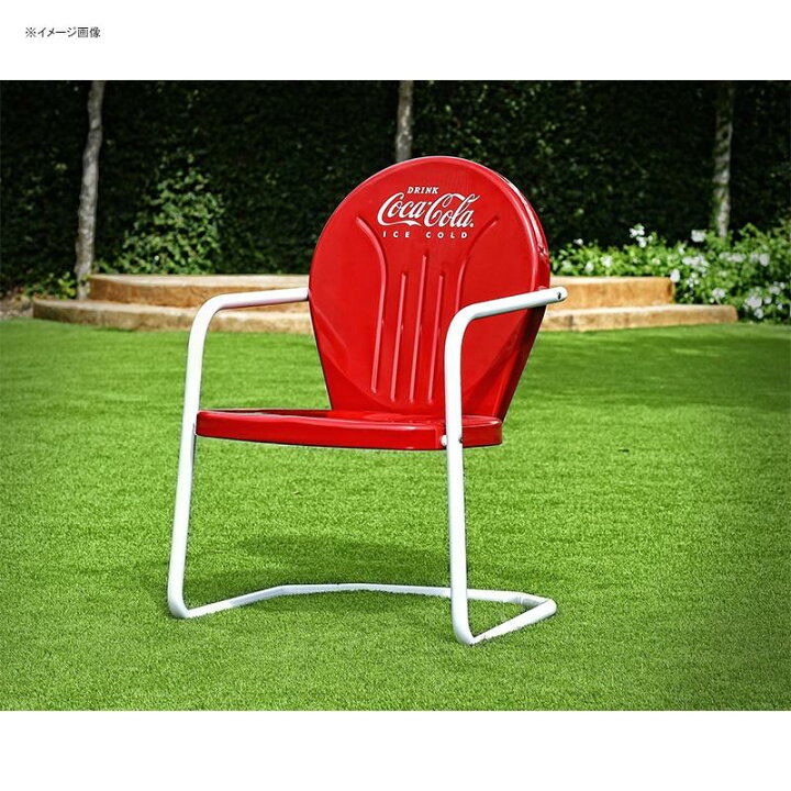 楽天市場】コカコーラ メタル テーブル チェア セット レッド レトロ 