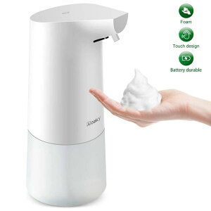�A �\�[�v�f�B�X�y���T�[ �d�r�� Aeakey Soap Dispenser, Electric Automatic Foaming Soap Dispenser Touchless Battery Operated Adjustable Soap Dispenser Volume Control Switch for Bathroom Kitchen Toilet Office Hotel �Ɠd