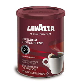 ラバッツァ イタリア プレミアムハウスブレンドコーヒー ミディアムロースト 粉 283g 4缶セット Lavazza Premium House Blend Ground Coffee, Medium Roast, 10-Ounce Cans (Pack of 4)