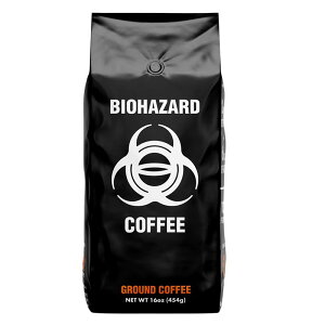 ���J�t�F�C�� �X�g�����O�R�[�q�[ �� 454g �_�[�N���[�X�g �o�C�I�n�U�[�h Biohazard Ground Coffee, The World's Strongest Coffee 928 mg Caffeine (16 oz)