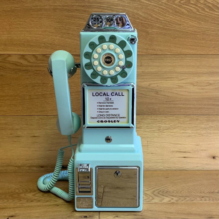 楽天市場】アメリカ クロスリー1950年代 レトロ壁掛け電話 公衆電話 