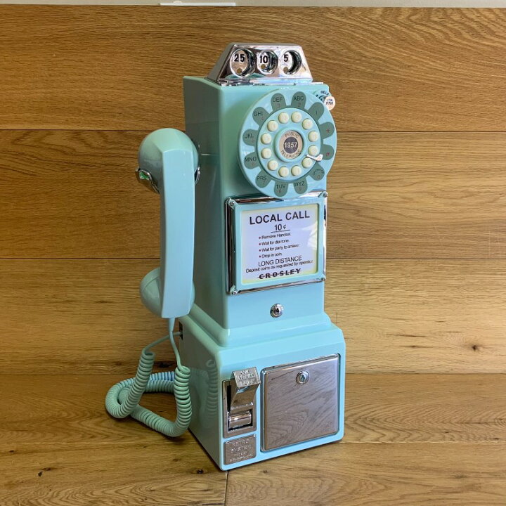 楽天市場】アメリカ クロスリー1950年代 レトロ壁掛け電話 公衆電話 