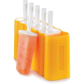 アイスキャンディーメーカー 6本組 BPAフリー デザート ゾク Zoku Mod Pops, 6 Classic Popsicle Molds in One Compact Tray With Sticks and Drip-guards, Easy-release, BPA-free