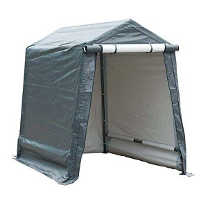 O[ eg u  |[^u K[W 1.8x2.4m Abba Patio Outdoor Storage Shelter with Rollup Door Storage Shed Portable Garage Kit Tent for Motocycle Garden Storage GreyC6 x 8 ftysz