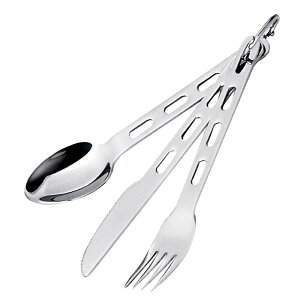 gїp tH[N Xv[ iCt Zbg Ot XeX AEghA Lv GSI Outdoors - Glacier Stainless 3 Pieces Ring Cutlery for Camping and Backpacking