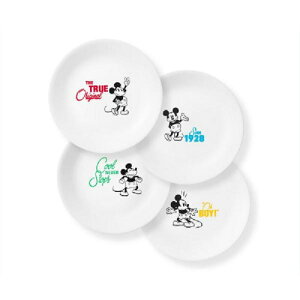 fBYj[ ~bL[}EX v[g M a22cm 4Zbg R[ Corelle Disney Mickey Mouse-The True Original 8.5" Salad Lunch Plates, 4 Pack (Disney Mickey Mouse - The True Original)